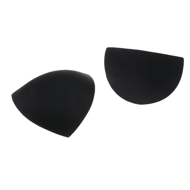 3 Pairs Black Triangle Removable Cups Inserts for Bra Pads 