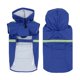 thumbnail image 1 of L Chubasqueros para perros grandes con capucha con tira reflectante, chaqueta poncho de lluvia para perros, 1 of 5