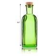 thumbnail image 2 of Green Spanish Thick Recycled Glass Bottle with Natural Cork Top - Large - 17 oz / 500 ml, 2 of 4