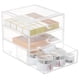 thumbnail image 1 of Caja organizadora AJIODA con 3 cajones de acrílico transparente para maquillaje, 1 of 8