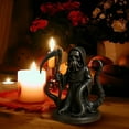 thumbnail image 4 of WHEANG Gothic Statue Dark Decorative Sculpture The Grim Holding A Is Suitable For Halloween Desktop Role Playing Game Props, 4 of 5
