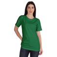 thumbnail image 1 of Inkmeso T-Shirt Basique Col Rond Femme Manches Courtes Coupe Régulière Long Tee Haut d'Entraînement, 1 of 8