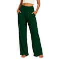 thumbnail image 2 of Aofany Women's Yoga Pants with Pockets for Women Wide Leg Stretchy Workout Trousers Fitness Sports Running Yoga Athletic Pants, 2 of 7