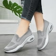 thumbnail image 2 of Yindaity Women'S Comfort Low Vamp Slip On Sneaker Sneakers Women Grey,7, 2 of 6