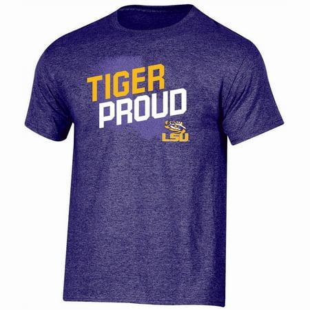 Lsu Tigers Beverage - Men's Russell Purple LSU Tigers Slant T-Shirt