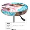 thumbnail image 4 of Round Bar Stool Seat Covers, Island Vacation Guinea Pig Elastic Round Chair Cover Stool Seat Slipcover Bar Stool Cushions Round Pad for 12-14 inch, 4 of 7