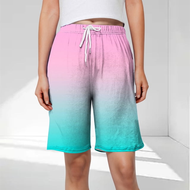 Wensltd Shorts d'Été Décontractés pour Femmes Shorts de Golf Légers avec Poches