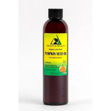 Pumpkin Seed Oil Unrefined Organic Carrier Cold Pressed Virgin Raw Pure by H&B OILS CENTER 8 oz