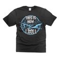 thumbnail image 2 of This Is how I roll Shirt Funny Airplane Plane Shirts Pilot Gifts Pilot Birthday Tee Shirt (Medium Grey), 2 of 6