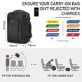 thumbnail image 3 of Mochila de viaje ECOHUB Spirit Airlines Carry On 30L gris, 3 of 8
