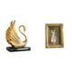 thumbnail image 1 of Juego de estatuas de resina de cisne, figura de cisne, marco decorativo, soporte para fotos, tarjetero, construcción de resina, adecuado para sala de, 1 of 8