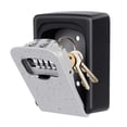 thumbnail image 1 of HLONK Key Lock Box Wall Mounted  Fayleeko 4 Digit Combination Lockbox for Outside  House Keys - 5 Keys Capacity  Key Safe Security Storage Lock Box for Indoor  Outdoor  Garage  Garden  St, 1 of 7