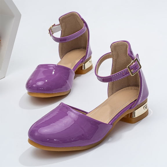 Hifoo Girls Sandals Open Toe Patchwork Girls Stylish High Heels For Daily Wear Weddings Birthday Parties And School Events Leisure Kids Footwear Shoes