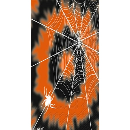 Boston International - Paper Guest Towel - Halloween Tie Dye Web
