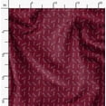 thumbnail image 2 of Soimoi Red polyester Crepe Fabric Leaves Leaves Print Fabric by the Yard 52 Inch Wide, 2 of 6
