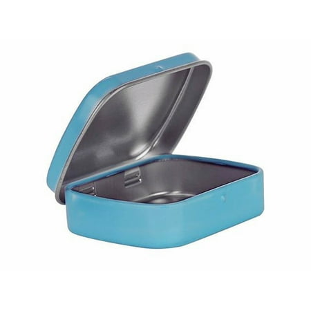 Metal Storage Box Hinged Metal Tin Box Containers for Crafts, Storage, Survival Kit, Camping & More by Perfume Studio® (pack of 5) ()