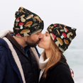thumbnail image 5 of Picia Various Mushrooms Pattern Knitted Beanie Hat for Men and Women , Unisex Winter Warm Stretchy Knit Cap Thick Fisherman Beanies Cuffed Plain Skull Caps, 5 of 6