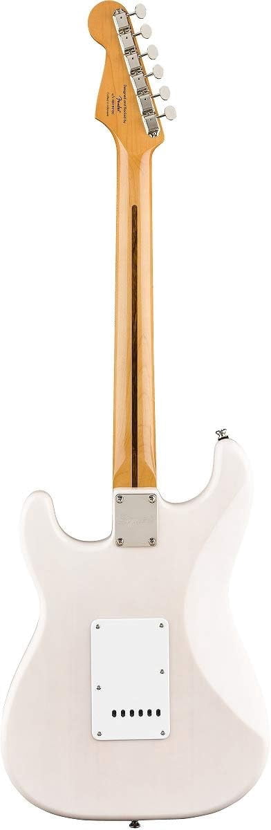 Squier Classic Vibe '50s Stratocaster 25.5 in Electric Guitar, White Blonde with Tremolo Bridge