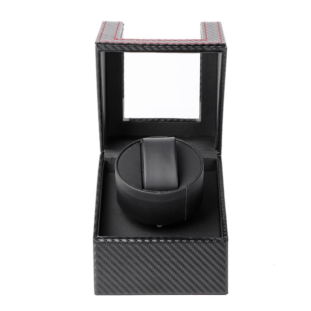 Devanadera de reloj automática ANGGREK Individual de madera con caja de vitrina Motor silencioso 100-240V