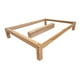 thumbnail image 3 of Base Para Cama Matrimonial Muebles GM Tradicional Desarmable Madera de Pino Natural Con Laca Transparente, 3 of 6