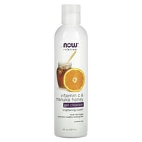 NOW Foods Vitamin C & Manuka Honey Gel Cleanser 8 fl oz Liq