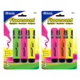 thumbnail image 1 of BAZIC Products Fluorescent Highlighters with Pocket Clip, Chisel Point, Assorted Colors, 24 Count, 3 Pack, 1 of 1