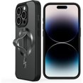 thumbnail image 1 of Étui pour iPhone 14 Pro avec Support Invisible [Compatible avec MagSafe] Protection de Qualité Militaire, Étui Magnétique Mince Antichoc pour Hommes Femmes, Noir, 1 of 4