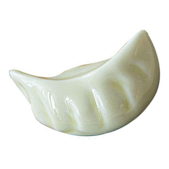 Qeeadeea/Ceramic Dumplings Chopstick Rests, Chopstick Rests & Holders, Chopstick Stand For Knife, Fork, Spoon, Table Decoration-dumpling white-single