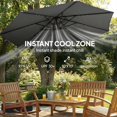 thumbnail image 2 of Parasol d'Extérieur Élégant, Parasol de Piscine, Parasol de Patio à Levier, 2 of 5