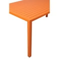 thumbnail image 5 of Pangea Home Miami Modern Aluminum Frame Patio Dining Table in Orange, 5 of 5