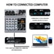 thumbnail image 4 of Mezclador de audio BOMGE BM-05 de 5 canales con USB Bluetooth Echo Delay, 4 of 9