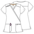 thumbnail image 5 of Dickies EDS Essentials Women Scrubs Top, Mock Wrap, DK625, L, Ravashing Coral, 5 of 7