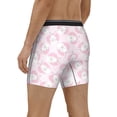 thumbnail image 6 of Mens Underwear, Happy Cute Rabbit Love Pink Mens Underwear Boxer Briefs, Soft Breathable Underwear Long Leg For Men, 6 of 8