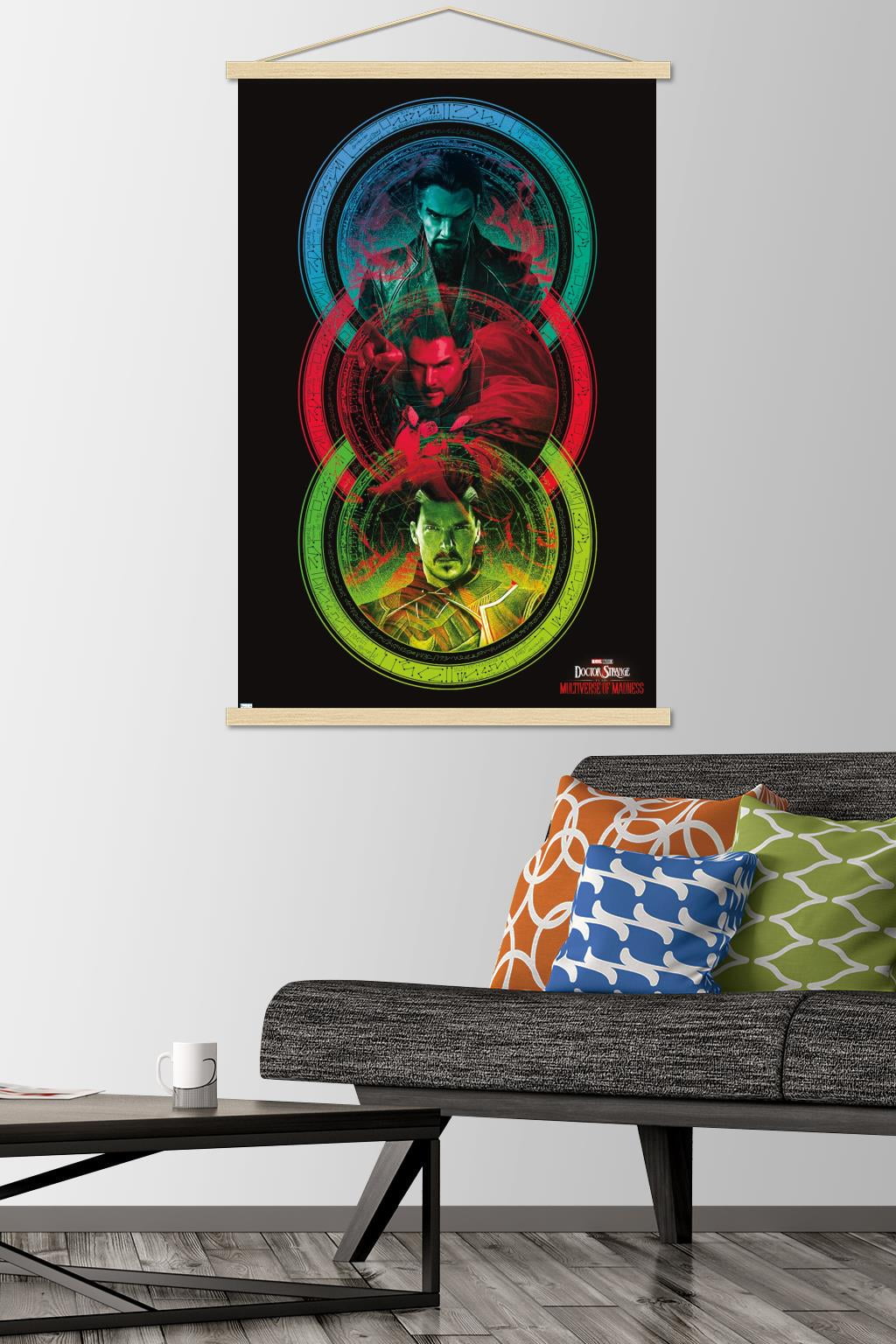Marvel Doctor Strange in the Multiverse of Madness - Tricolor Wall Poster with Magnetic Frame, 22.375" x 34"