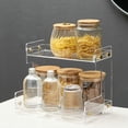 thumbnail image 3 of Organizador de encimera de baño Hiendure de plástico acrílico de 2 niveles, 3 of 9