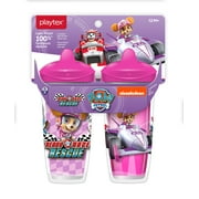 Playtex Paw Patrol Race Ready Rescue Paw Patrol, Girls Stage 3 Spout Sippy Cup, 2 pack