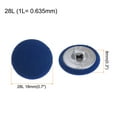 thumbnail image 2 of Uxcell 10pcs 28L Fabric Cloth Covered Button 18mm Metal Shank Round Sewing Buttons for Suits Dress Blouses, Deep Blue, 2 of 5