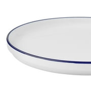 Mainstays Blue Rim Stoneware Dinner Plate, 10.1 in