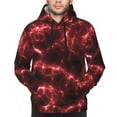 thumbnail image 4 of Bingfone Red Line Men'S Drawstring Hoodie Long Sleeve Pocket Sweatshirts-X-Large, 4 of 9