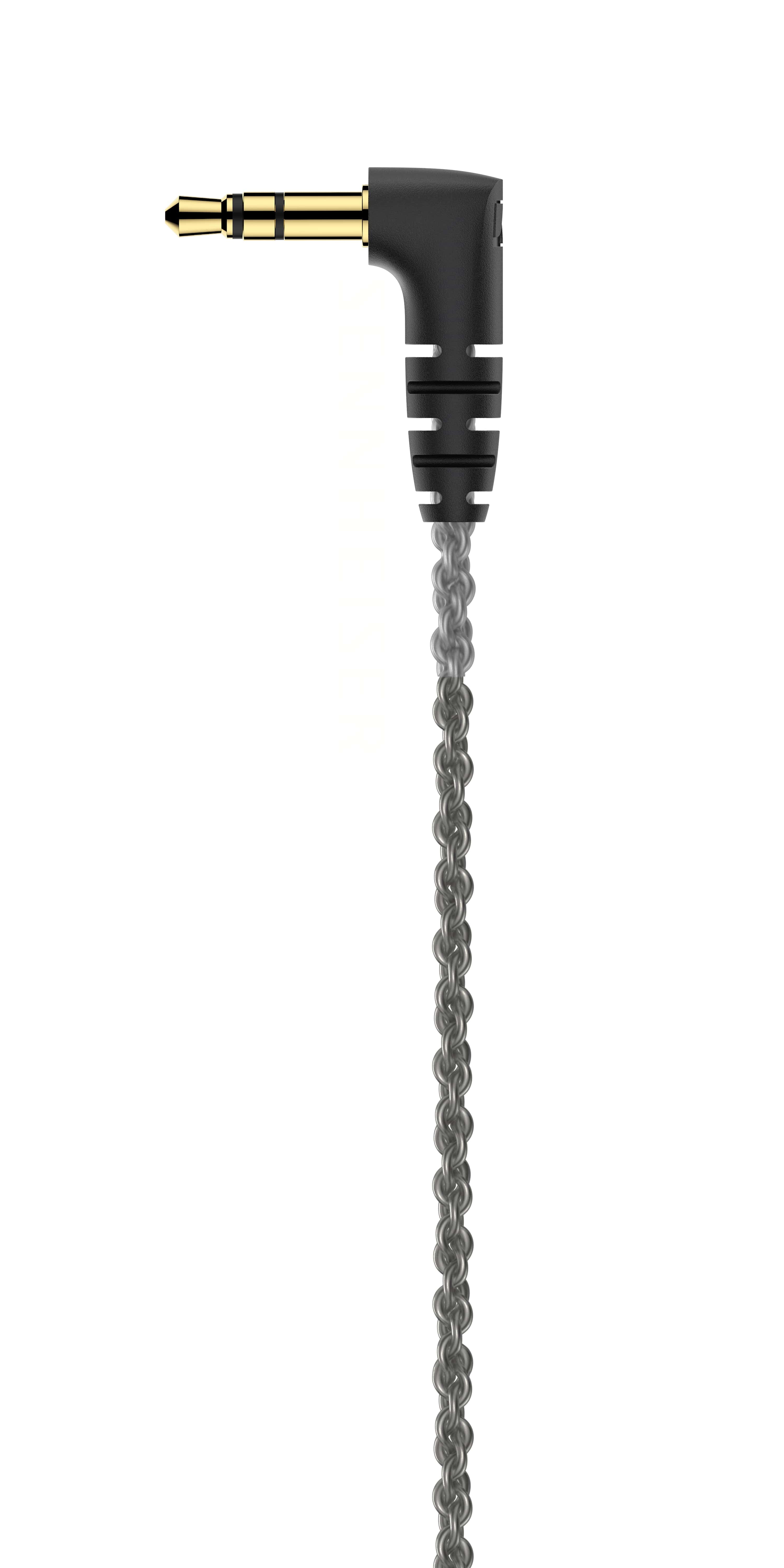 Sennheiser IE 200 In-Ear Audiophile Headphones - TrueResponse Transducers for Neutral Sound, Impactful Bass, Detachable Braided Cable with Flexible Ear Hooks - Black