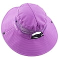 thumbnail image 5 of Womens Summer Sun Hat Wide Brim Outdoor UV Protection Hat Foldable Ponytail Bucket Cap for Beach Fishing Hiking, 5 of 6