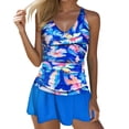 thumbnail image 1 of Womens Tankini Bathing Suits With Skirt Two Piece Swimsuits Ladies Swimwear Swimwears Tankinis Set L, 1 of 5