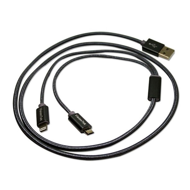 VisionTek 1m Lightning/USB Data Transfer Cable for iPhone, iPad mini