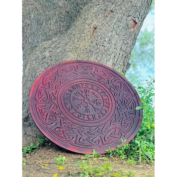Medieval Spartan 300 Shield Replica | Custom Greek Armor | Historical Handcrafted Shield Antique Copper 24 inch Shield