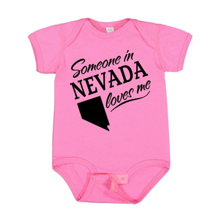 

Inktastic Someone in Nevada Loves Me Gift Baby Boy or Baby Girl Bodysuit