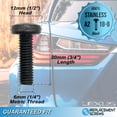 thumbnail image 2 of Stainless Screws for Lexus GS License Plates (Set of 4, Black, Rear), 2 of 4