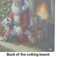 thumbnail image 5 of French Bulldog and Santa Claus Glass Cutting Board 12 in x 15 in, 5 of 5