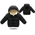thumbnail image 5 of MAIHAN Christmas Winter Hooded Coat Toddler Little Girl Boy Lined Down Jacket for 2-6T Kids(Black,18-24Months), 5 of 6