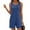 Blue, variant on CheerKidz Womens Summer Casual Sleeveless Romper Dress Loose Soild Color Shorts Overalls Jumpsuit Vacation Beach Outfits 2025 with Pockets(Purple,2XL)