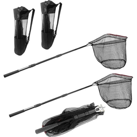 TONINT Portable Telescopic Fishing Net with Handle and Storage Bag